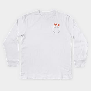 Pocket Fox Kids Long Sleeve T-Shirt